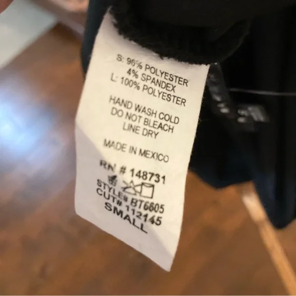 NWT Black Strapless Bodysuit Plunging Deep V Blue Blush Haute 2 Wear Size XS - Picture 9 of 9